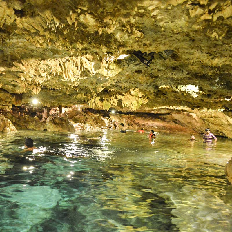 Cenote swimming